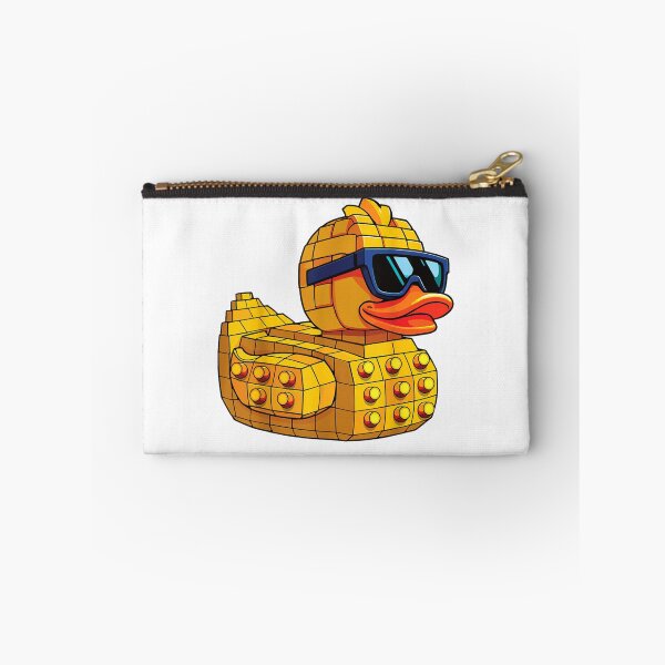 Item preview, Cool Yellow Rubber Duck Brick Toy Style With Sunglasses Digital Art designed and sold by VexlyPlonk.