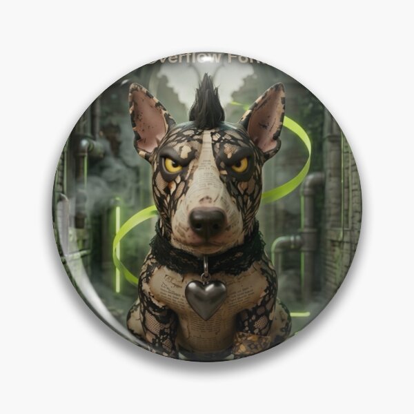Item preview, GLITCH K-9 Overflow Form Bull Terrier | Cyber Glitch Dog Art designed and sold by GLITCHK9.