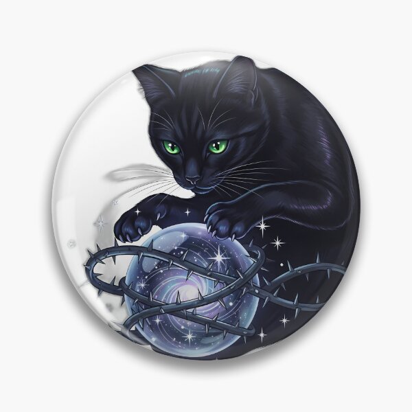 Item preview, Black Cat Crystal Ball designed and sold by IllumeInk.