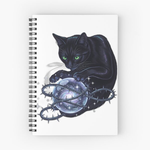 Item preview, Black Cat Crystal Ball designed and sold by IllumeInk.