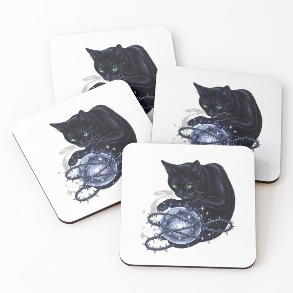 Item preview, Black Cat Crystal Ball designed and sold by IllumeInk.