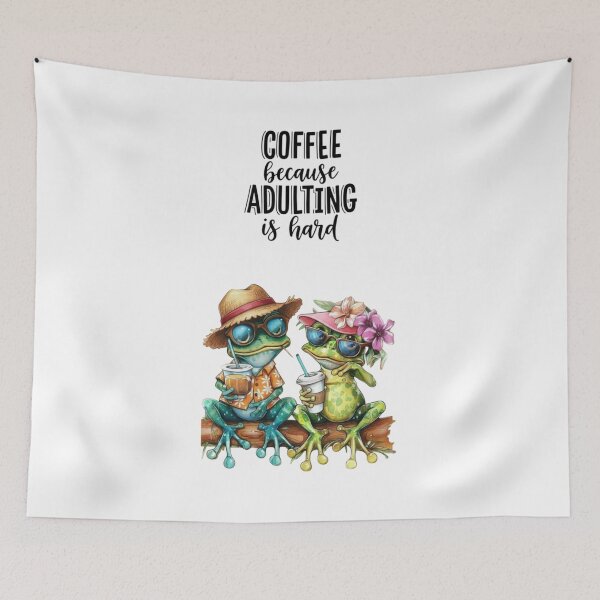 Item preview, Coffee Lover Frogs designed and sold by Aise06.
