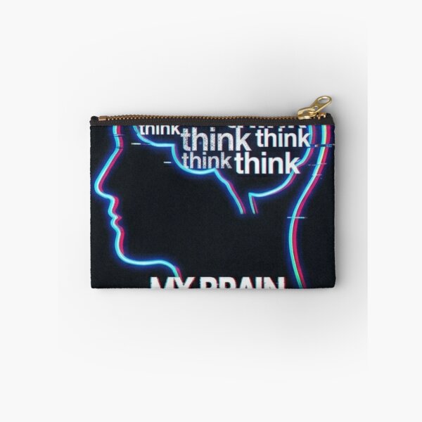 Item preview, My Brain Never Shuts Up Glitch Aesthetic Sticker designed and sold by Elviqus Shop.