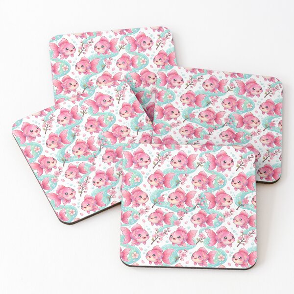 Item preview, Goldfish Cherry Blossom Cute Pink Kawaii  designed and sold by JessArty ⭐⭐⭐⭐⭐.