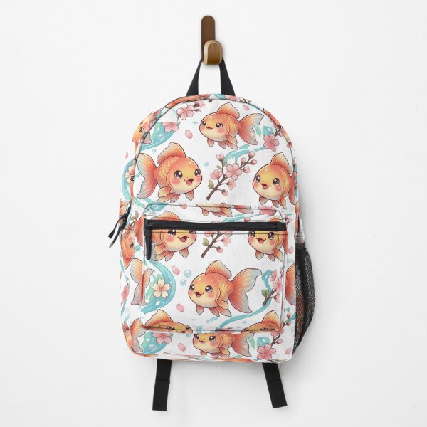 Item preview, Goldfish Cherry Blossom Kawaii Orange designed and sold by JessArty ⭐⭐⭐⭐⭐.