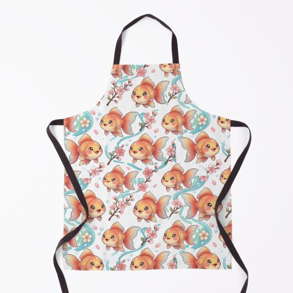 Item preview, Goldfish Cherry Blossom Kawaii Orange designed and sold by JessArty ⭐⭐⭐⭐⭐.