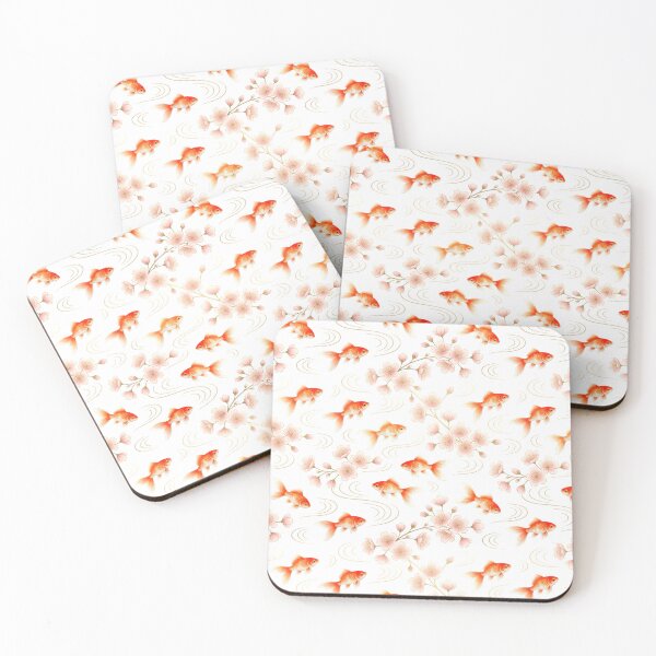 Item preview, Goldfish Sakura Blossom Watercolor designed and sold by JessArty ⭐⭐⭐⭐⭐.