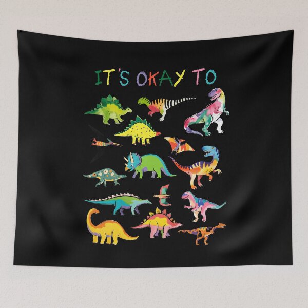 Item preview, It's Okay To Be Different Funny Dinosaur designed and sold by KarimSoCute.