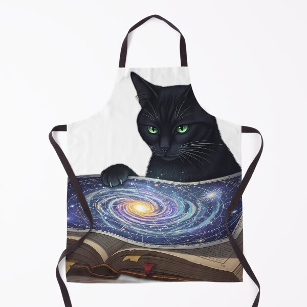 Item preview, Black Cat Celestial Star Map designed and sold by IllumeInk.