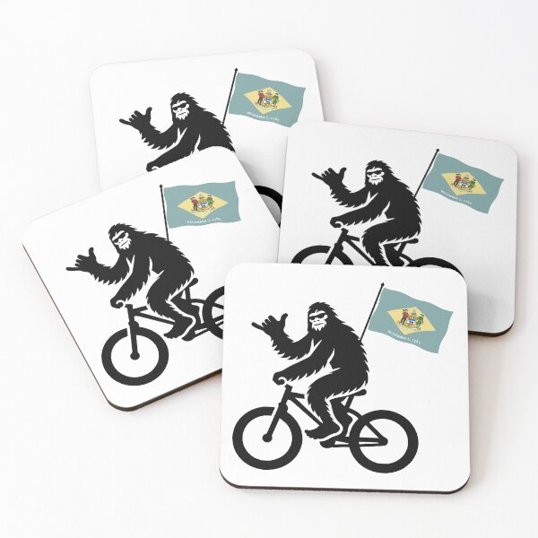 Item preview, Bigfoot Cycling Delaware Flag designed and sold by Esskay Designs.