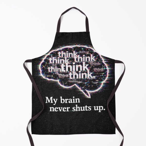 Item preview, Overthinking Brain Glitch Aesthetic Sticker designed and sold by Elviqus Shop.