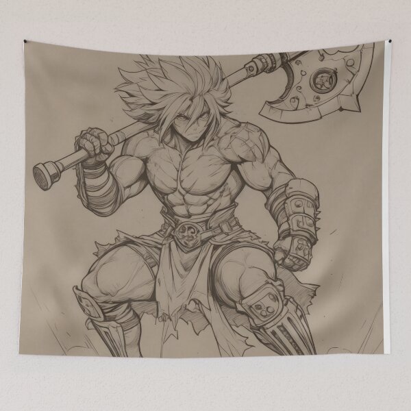 Item preview, Hero Adventure - Axe Barbarian designed and sold by AnimeShin.