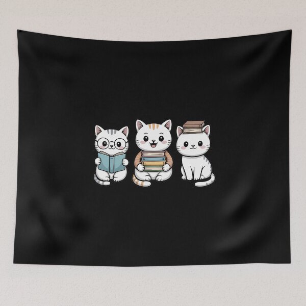 Item preview, Cute Cats Bookish Reading Cat Lover Bookish Librarian Book Lover designed and sold by FaithAbbott.