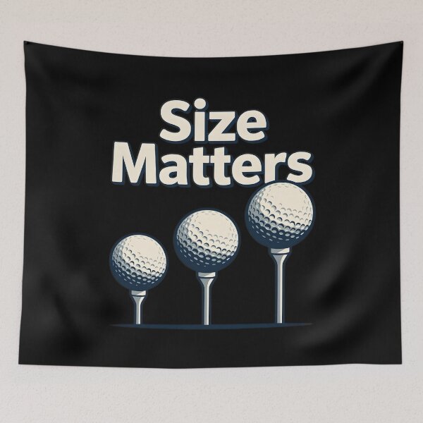 Item preview, Size Matters Golf Ball Funny Golf designed and sold by TshirtsOnline-.