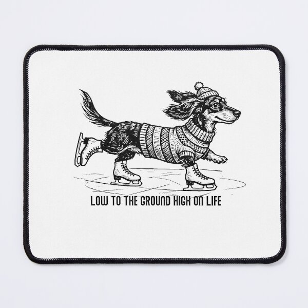 Item preview, Dachshund Low to the Ground High on Life Shirt - Skate Dogs Club designed and sold by PhokaPhokich.