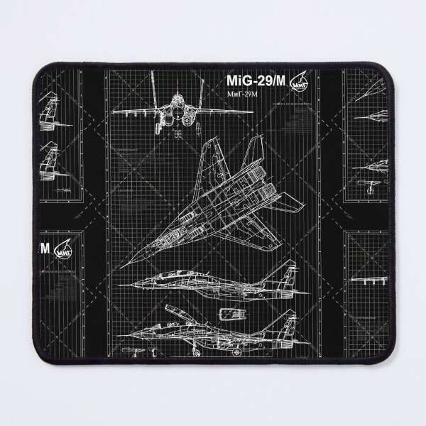 Item preview, MiG-29 Fighter Jet Blueprint – Military Aircraft Technical Drawing Wall Art designed and sold by Dyan4.