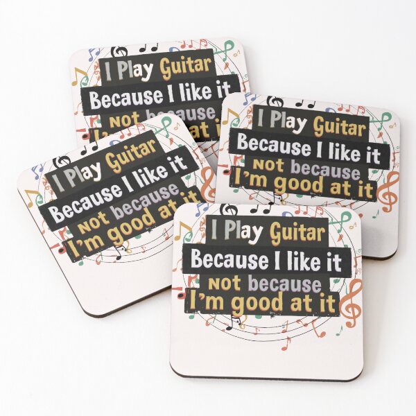Item preview, I Play Guitar Because I Like It Not Because I'm Good At It Funny Guitar Shirt – Guitarist Humor Gift for Music Lovers and Musicians designed and sold by ChameraDesign.