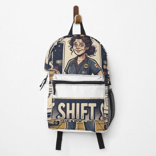 Item preview, Retro Night Shift Nurse Coffee Medical Vintage T-Shirt Design designed and sold by urbinet.