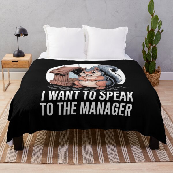 Item preview, Squirrel Manager Joke Meme designed and sold by waislumekinwye.
