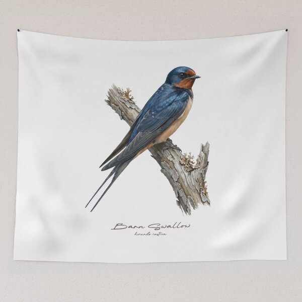 Item preview, Barn Swallow on Branch designed and sold by Takeda-art.