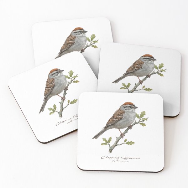 Item preview, Chipping Sparrow on Rustic Branch designed and sold by Takeda-art.