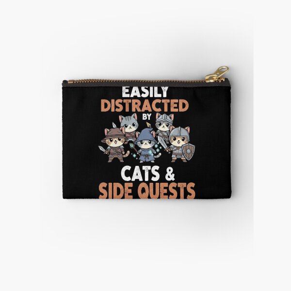Item preview, Cats Side Quest Distracted Tabletop Funny Men Women Kids Dad designed and sold by CF_VintageDesign.