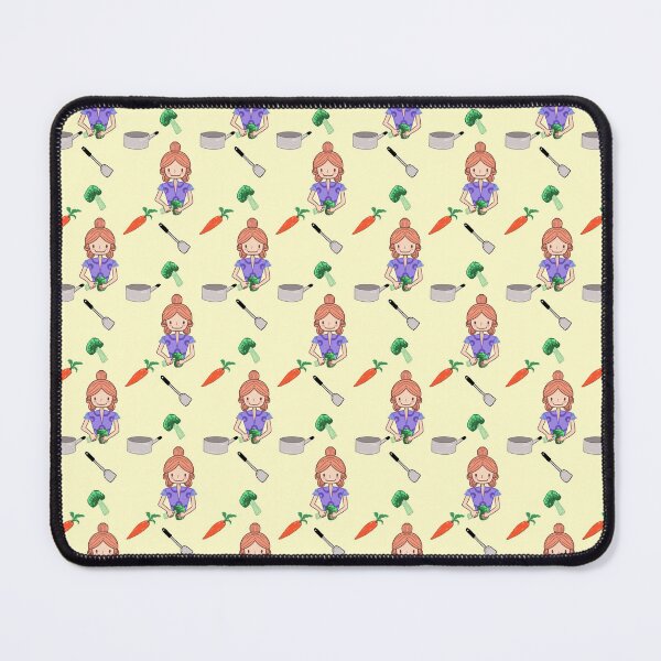 Item preview, Cute Cooking Girl Seamless Pattern with VegetablesV designed and sold by thanratdesign.