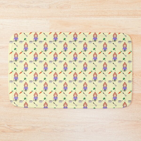 Item preview, Cute Cooking Girl Seamless Pattern with VegetablesV designed and sold by thanratdesign.