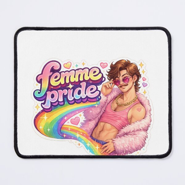 Item preview, Stylish Femme Pride LGBTQ+ Gender Expression Rainbow Statement designed and sold by Aryabek.