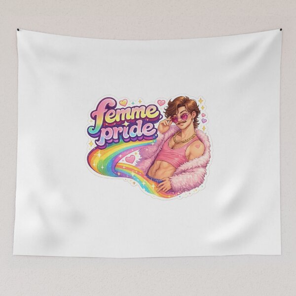 Item preview, Stylish Femme Pride LGBTQ+ Gender Expression Rainbow Statement designed and sold by Aryabek.