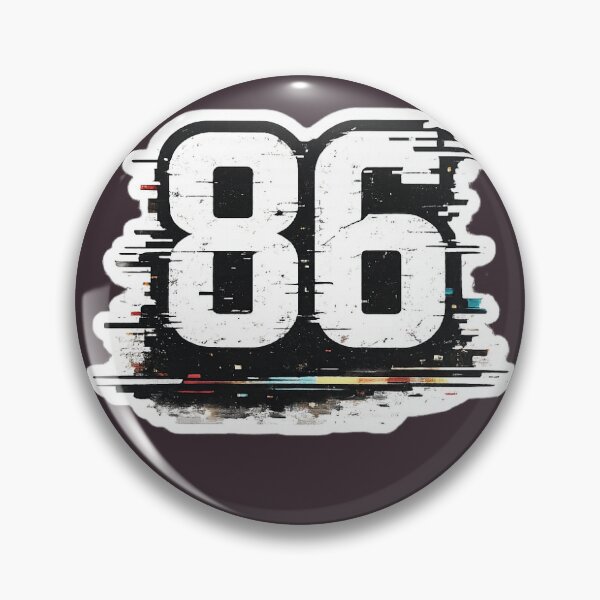 Item preview, Grunge 86 Number Design Vintage Streetwear Style designed and sold by Artbysarmina.