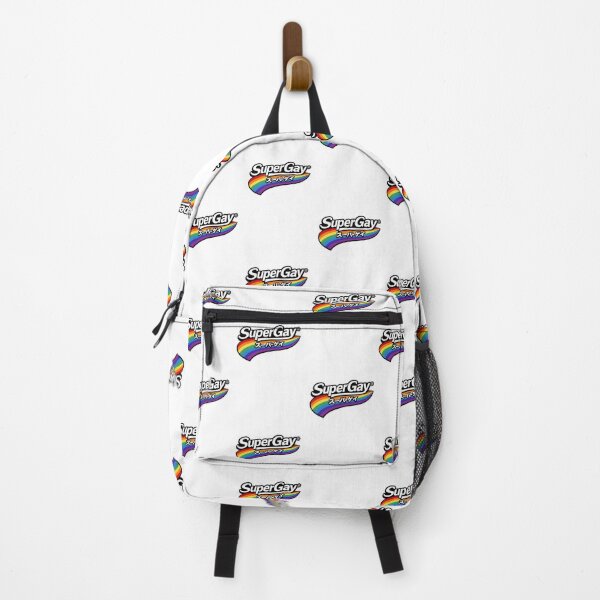 Item preview, SuperGay Rainbow Katakana Pride Slogan Bold Retro Typography designed and sold by Aryabek.