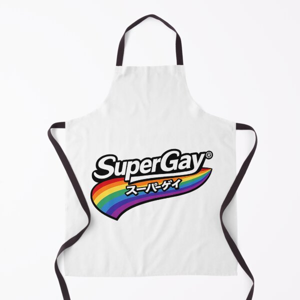 Item preview, SuperGay Rainbow Katakana Pride Slogan Bold Retro Typography designed and sold by Aryabek.