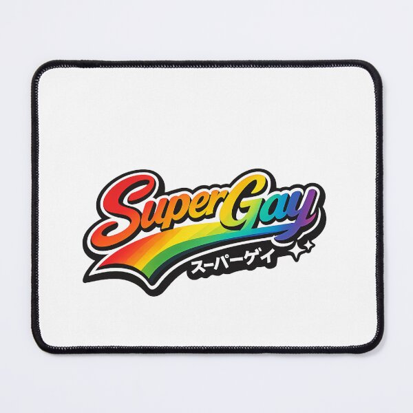 Item preview, LGBT SuperGay Pride Script with Rainbow Spectrum Lettering designed and sold by Aryabek.