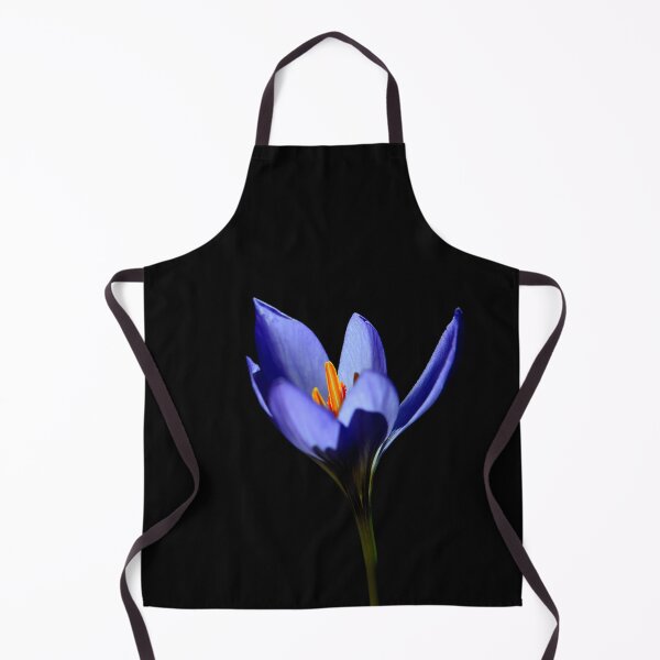 Item preview, Purple Crocus Flower on Black Background designed and sold by onubi.