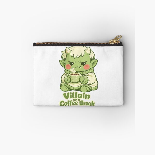 Item preview, Cute Grumpy Monster Coffee Lover – Villain on a Coffee Break designed and sold by SidTastic .