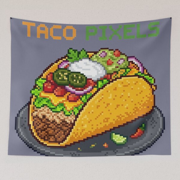 Item preview, Taco Pixels designed and sold by The King's general goods.