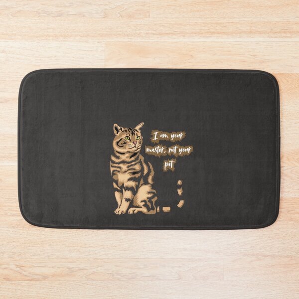Item preview, gato con frase "I’m the boss, not your lapdog." designed and sold by geekmania48.