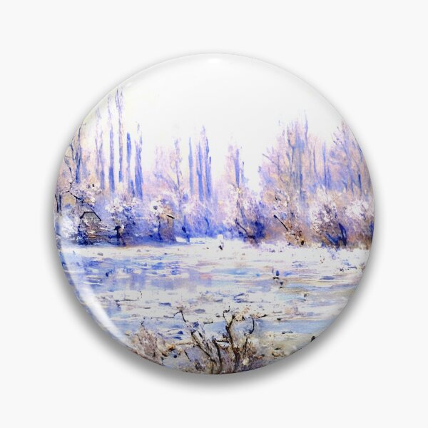 Item preview, Frost near Vétheuil: Icy Morning Light Across the Seine Valley  designed and sold by artdesignsnow.