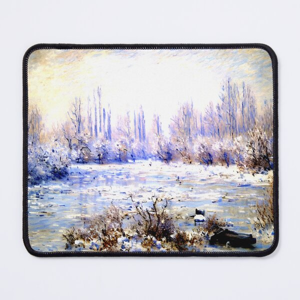 Item preview, Frost near Vétheuil: Icy Morning Light Across the Seine Valley designed and sold by artdesignsnow.