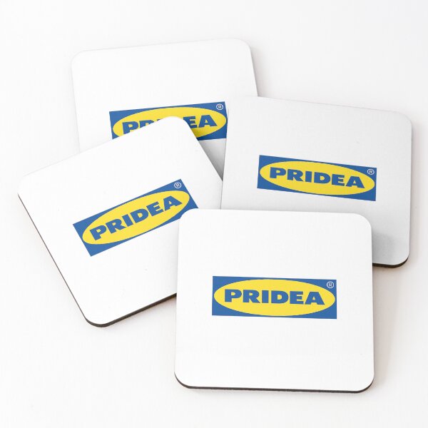 Item preview, Pridea Blue Yellow Oval Scandinavian Parody LGBTQ Identity Statement designed and sold by Aryabek.