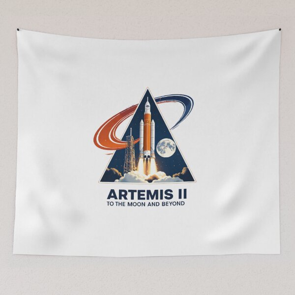 Item preview, Artemis II To The Moon And Beyond Rocket Space Mission Design designed and sold by LunaMagicStudio.