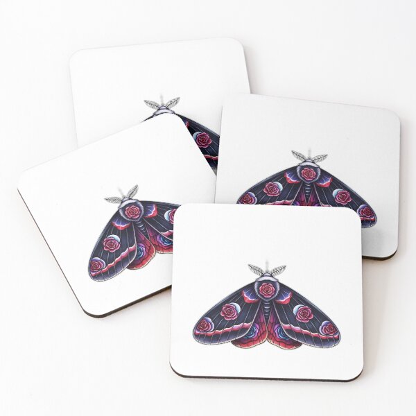 Item preview, Velvet Moth Moon Charm designed and sold by IllumeInk.