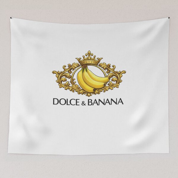 Item preview, Dolce Banana Gold Baroque Crest Regal Fruit Parody LGBTQ Luxury Humor designed and sold by Aryabek.