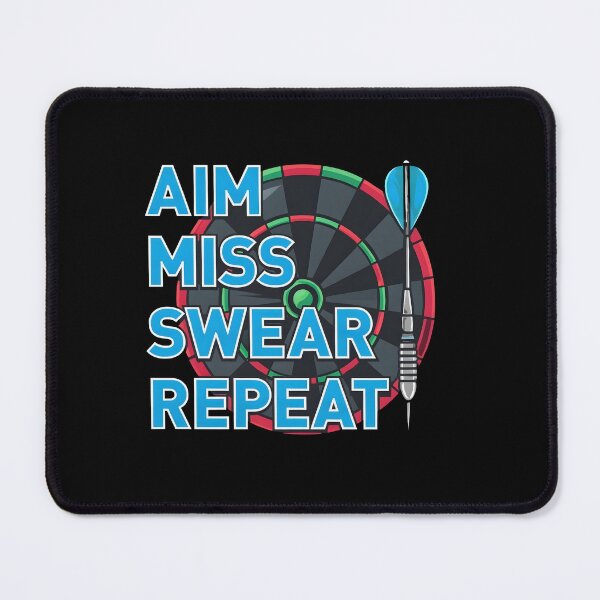 Item preview, Aim Miss Swear Repeat Darts Funny designed and sold by TshirtsOnline-.