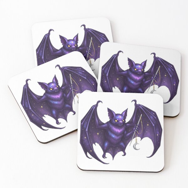 Item preview, Purple Celestial Bat Needle Charm designed and sold by IllumeInk.