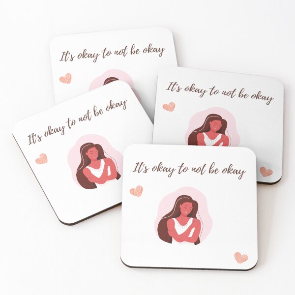 Artikelvorschau, It’s Okay Not to Be Okay – Mental Health Quote Typography Design entworfen und verkauft von gluxdesing.
