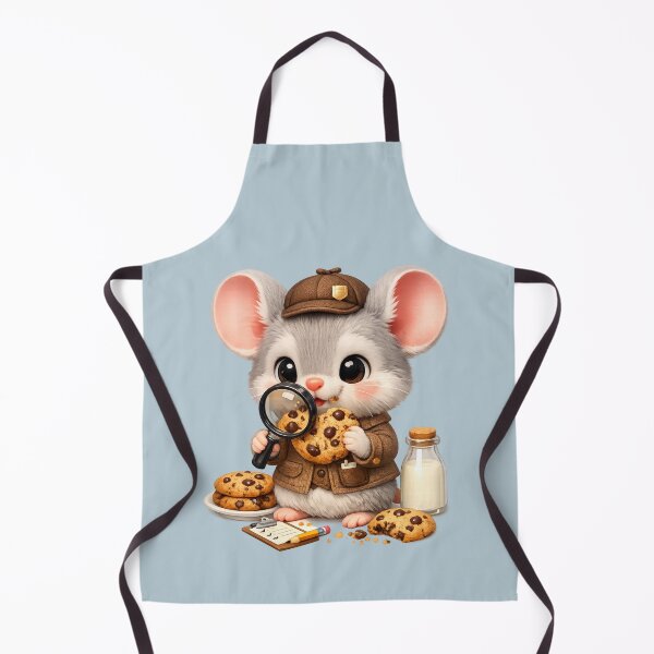 Item preview, Cute Cookie Inspector Mouse 3D CGI | Kawaii Animal Food Critic Aesthetic designed and sold by Moons Studio.