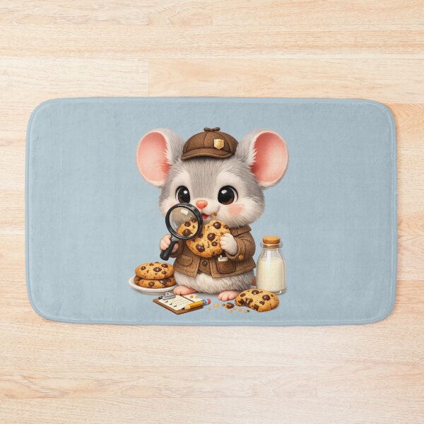 Item preview, Cute Cookie Inspector Mouse 3D CGI | Kawaii Animal Food Critic Aesthetic designed and sold by Moons Studio.