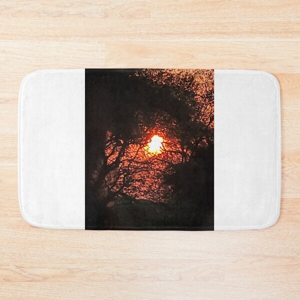 Item preview, Moody Sunset Through Trees Silhouette Nature Landscape designed and sold by PixelVibe Art.